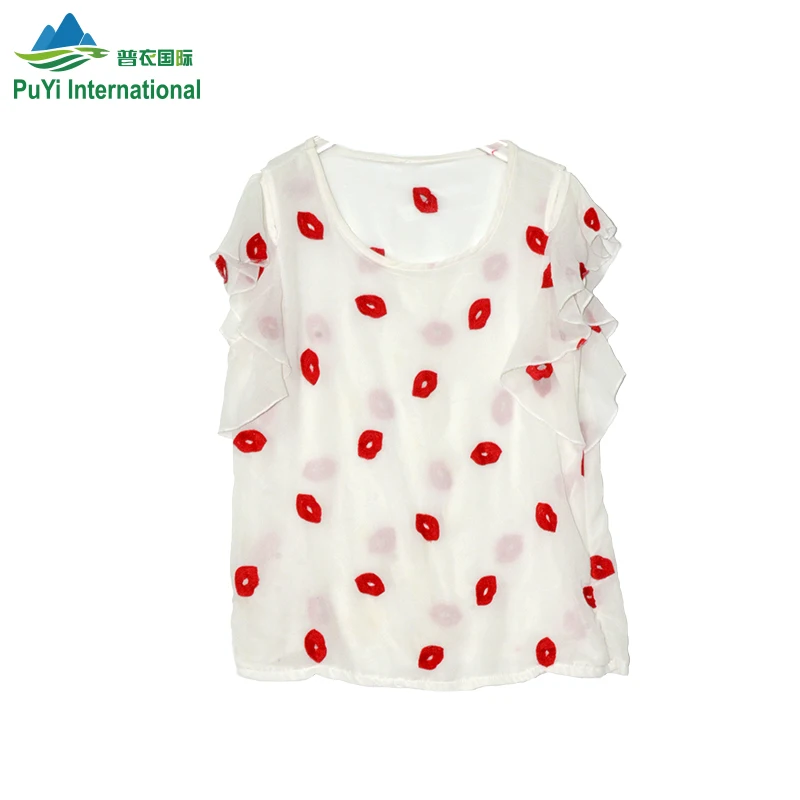 First Grade Used Clothes Uk Ladies Silk Blouse Second Hand Clothing