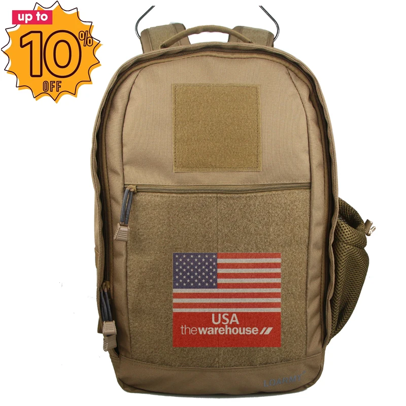 fashion large plain brown hiking travel tactical outdoor waterproof 600D nylon notebook laptop computer backpacks for men women