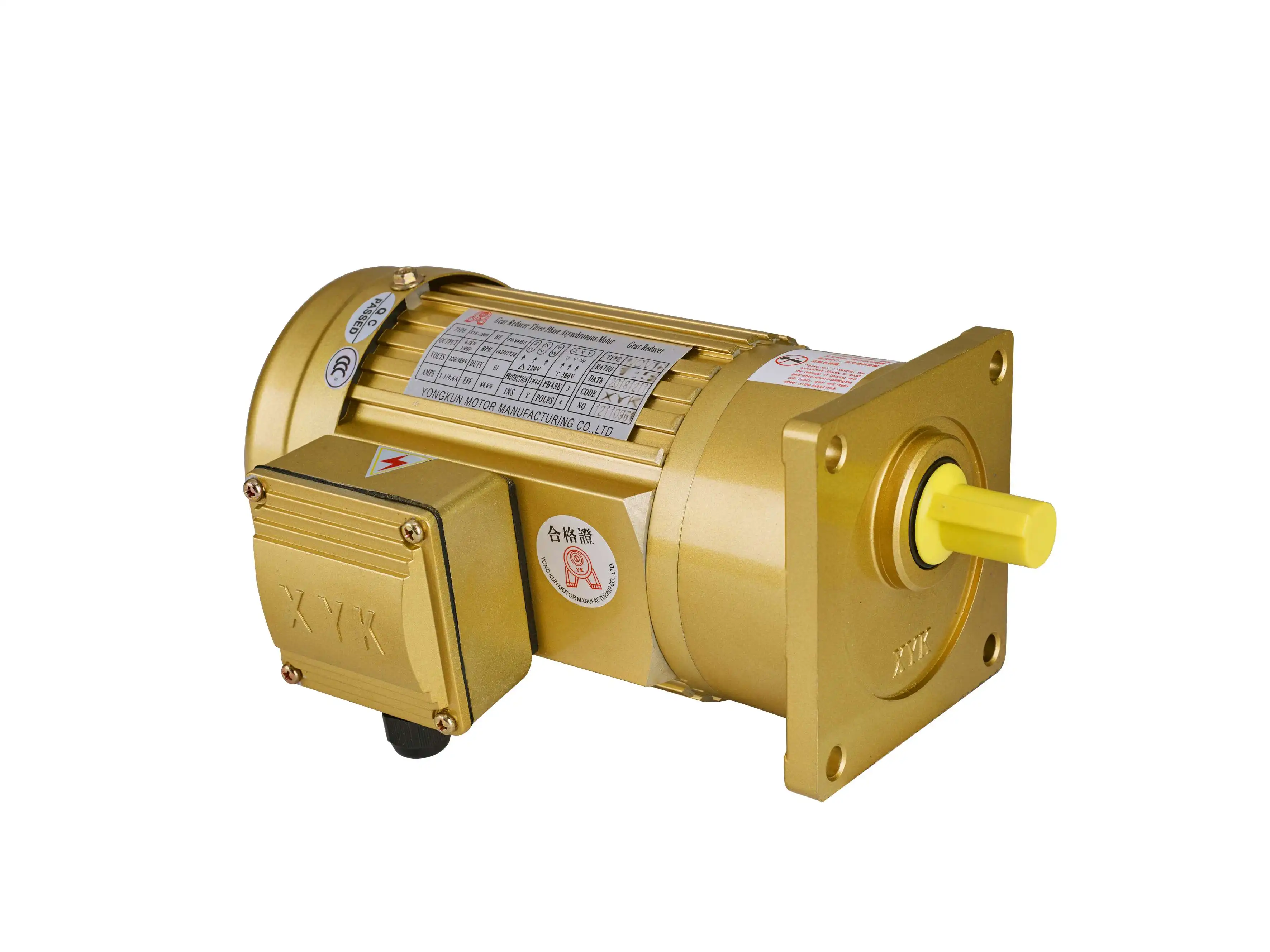 High precision 750W 0.75KW Three-phase gear reduction motor for Industrial equipment