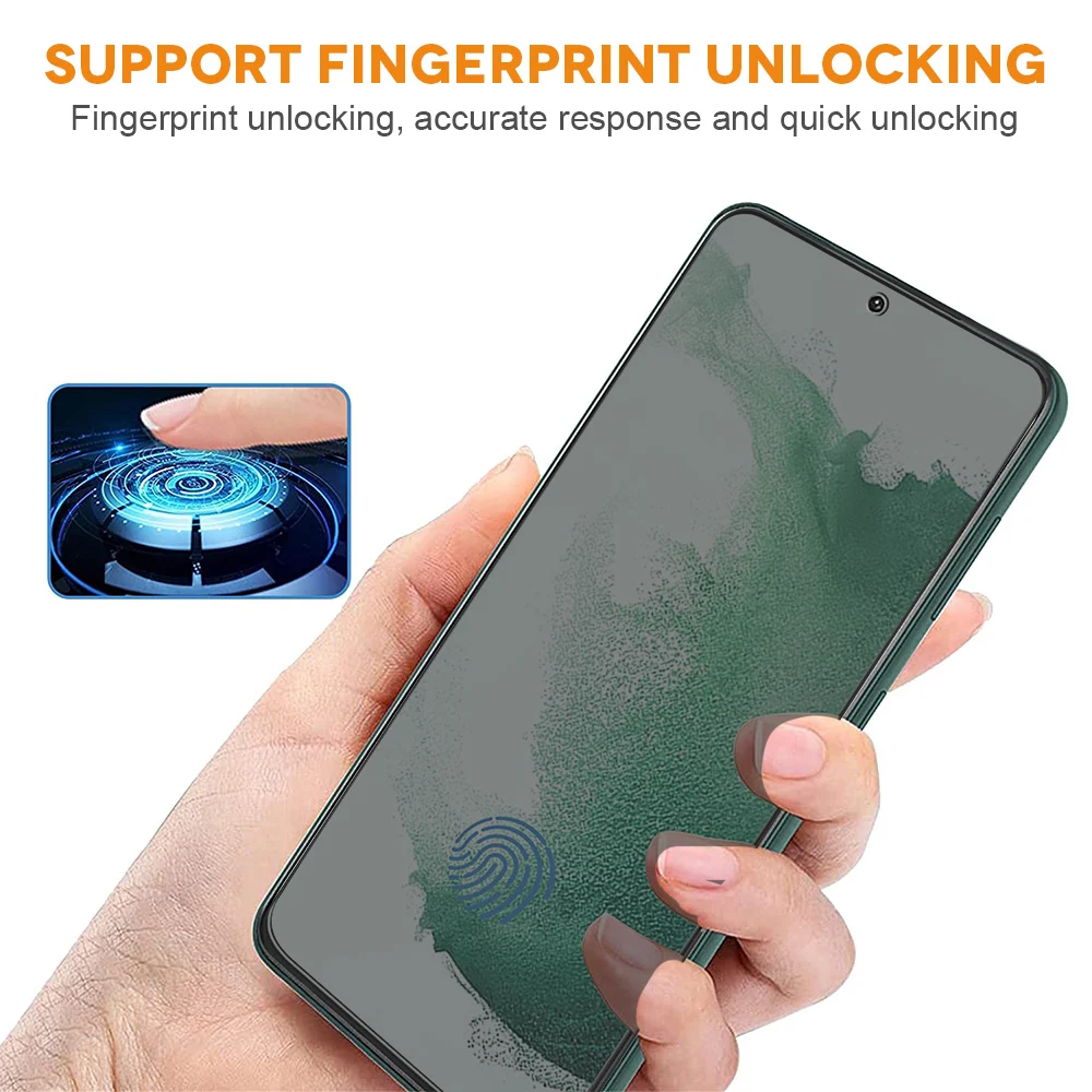 HD Clarity Privacy TPU Screen Protector for Samsung Galaxy S23/ S23+/ S23 Ultra Screen Guard Bubbles Free Fingerprint ID Unlock