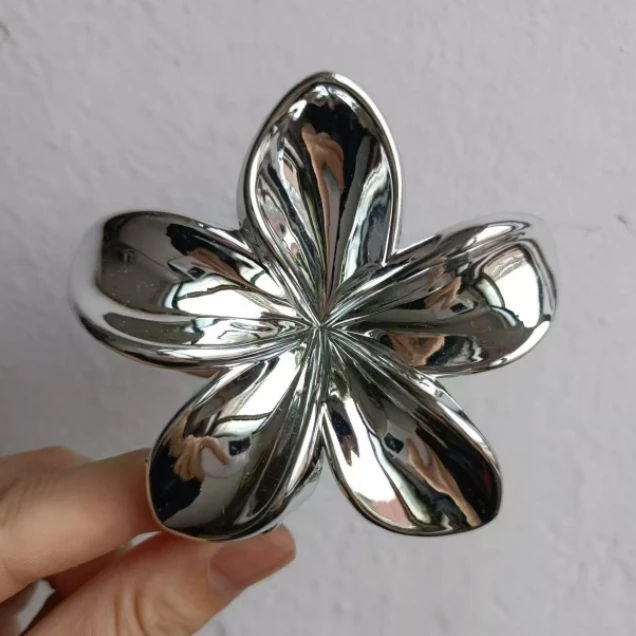 Fashion Gold Silver Bauhinia Frosted Hair Clips The New Listing Plastic Hair Claw Clip