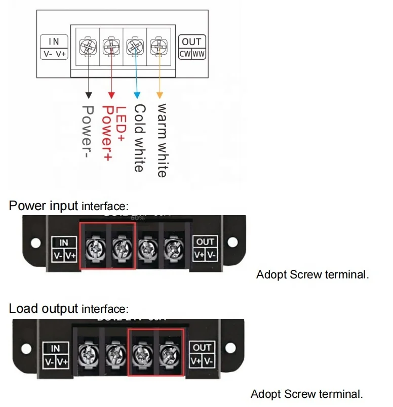 D02 30A RF пульт дистанционного управления 17 клавиш регулировка температуры цвета двойной белый ССТ контроллер ручка светодиодный диммер