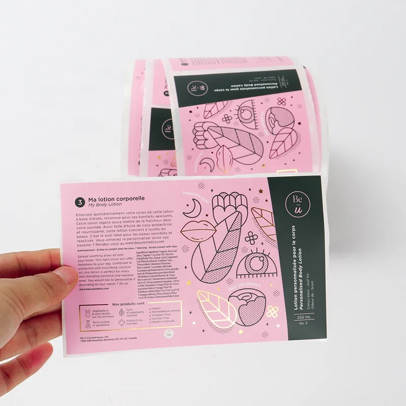 Custom label sticker logo product design custom printing coffee