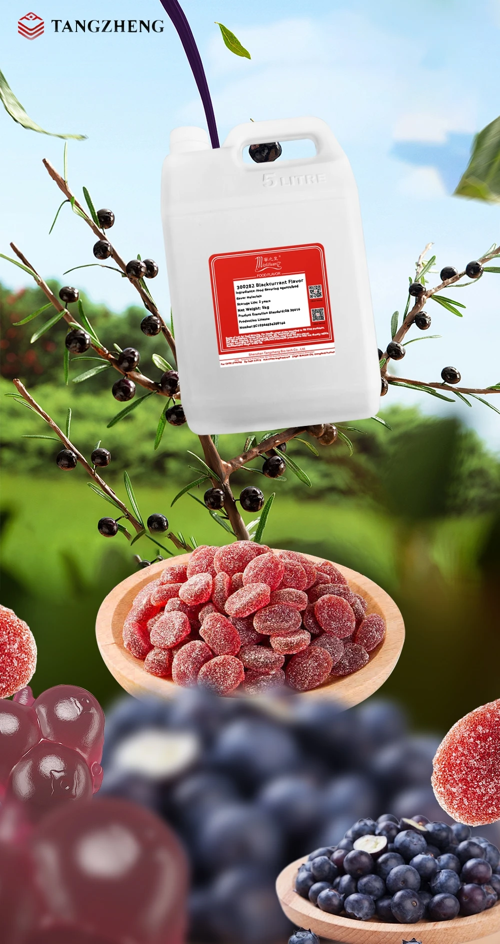 Blackcurrant essence Agents Food Grade Soft Candy Beverage Flavor Enhancers Trade