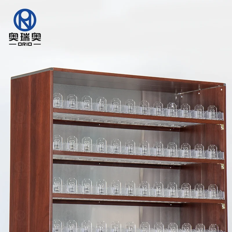 OEM Tobacco Shelf Cigarette Dispenser for Supermarket Smoking Smoke shop shelves Tobacco Pusher Tray  Metal display cabinet