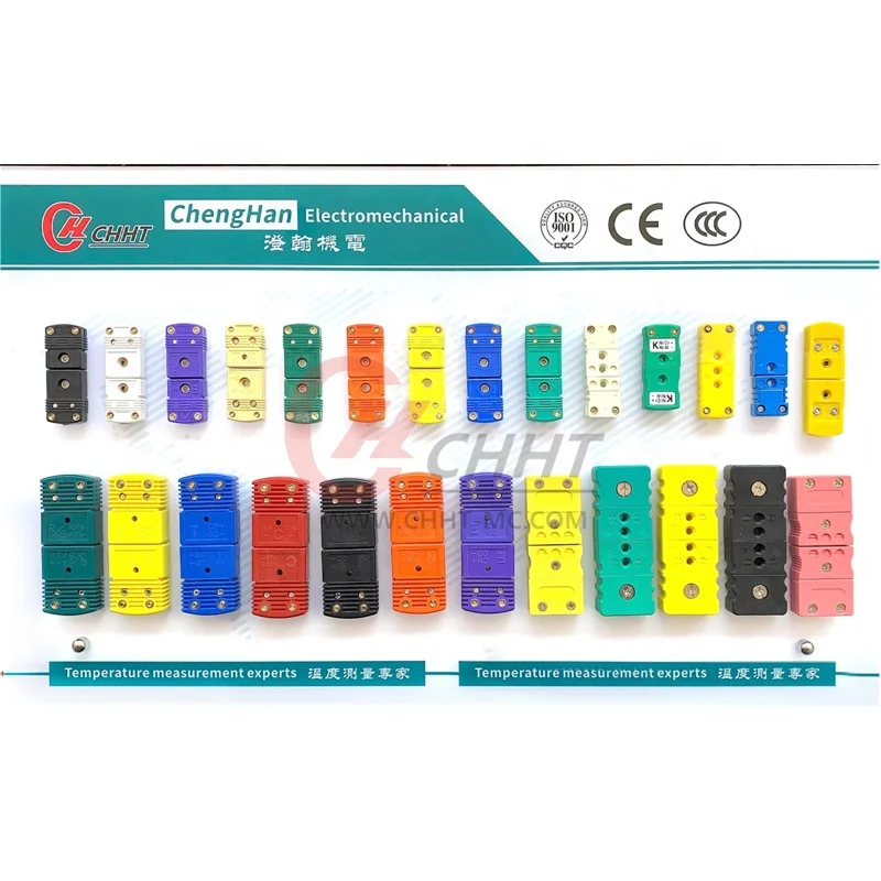 Ceramic miniature size male and female thermocouple connector type C
