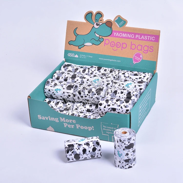 Custom dog poop bag compostable biodegradable waste bags