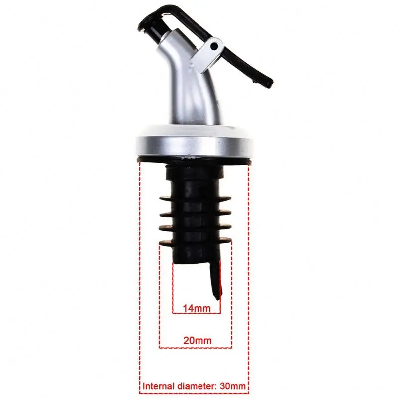 
Oil bottle stopper vinegar bottles can ABS lock plug Food grade plastic Nozzle Sprayer Liquor Dispenser 