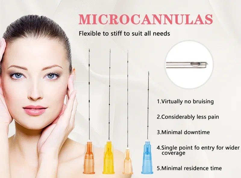 Blunt Needle Fine Micro Cannula 22g 50mm For Filler Injection