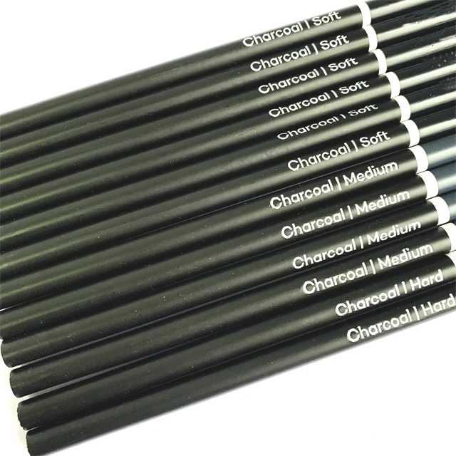 Professional Hard Medium Soft Sketch Charcoal Pencils Drawing Pencils For Art Standard Pencil