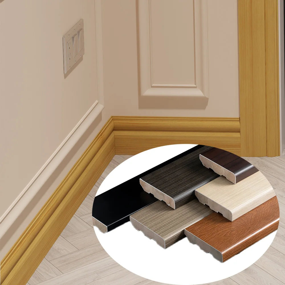 European MDF Board for Interior Decoration Wall Stair Roof Skirting Kitchen Cabinet Floor Skirting Application for Apartments