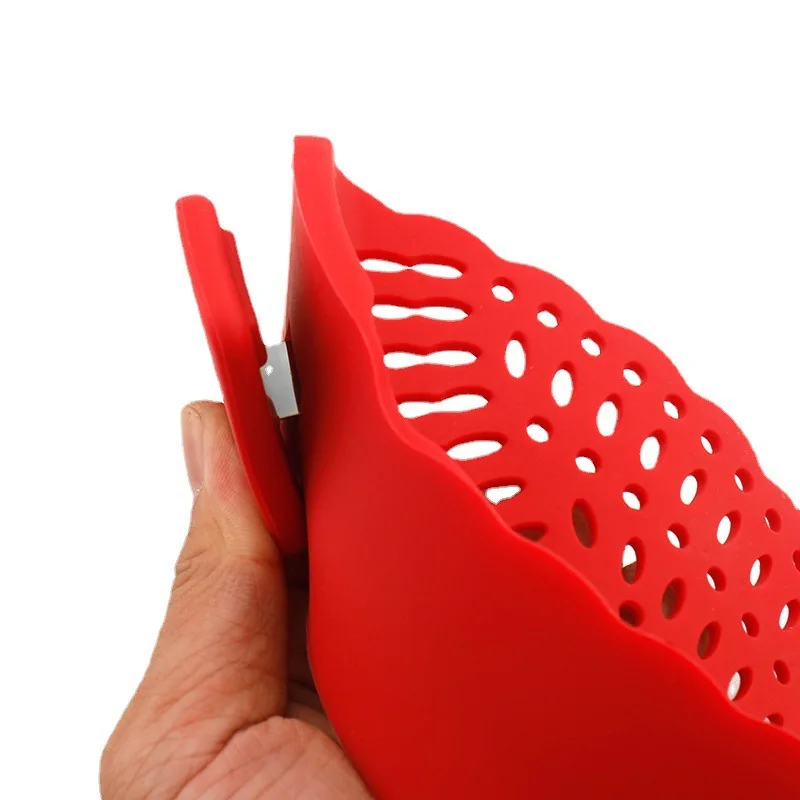 Pot Strainer for Meat Vegetables Fruit whatever you want to use for kitchen Silicone Strainer  Fit All Pots and Bowls