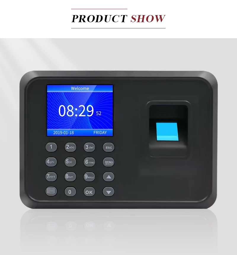 Office USB Standalone Time Recorder Terminal Free Software Custom Staff Management time attendance biometric for employee