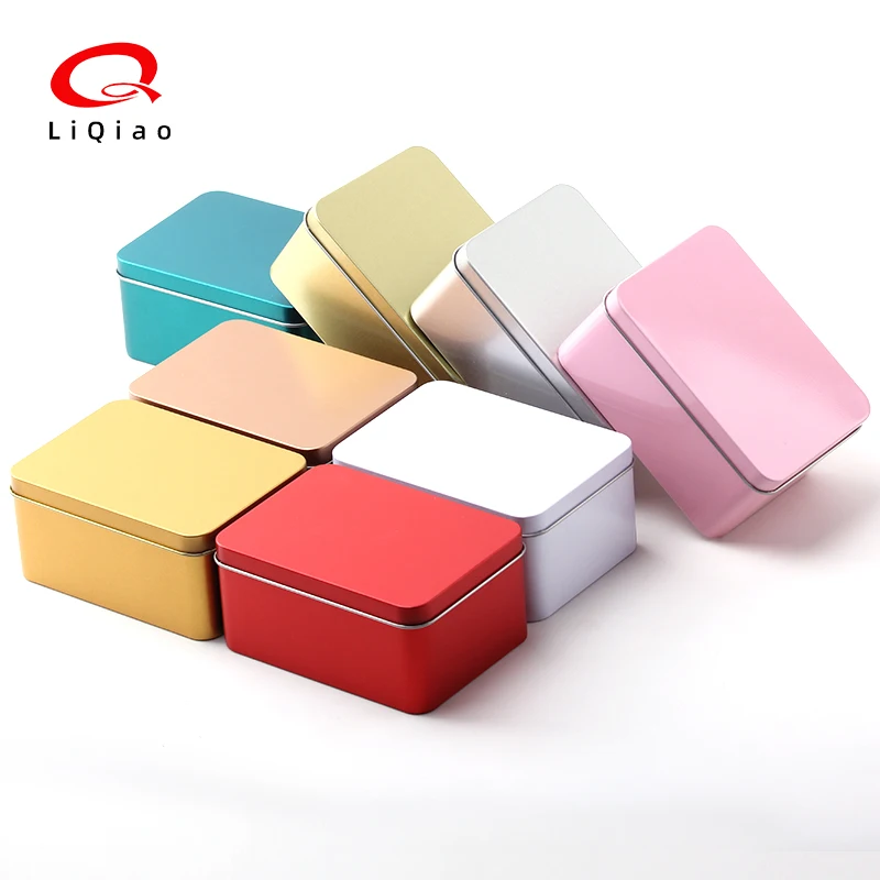 Wholesale Metal Tin Food Grade Square Metal Packaging 125mm*90mm*60mm Metal Tin Boxes