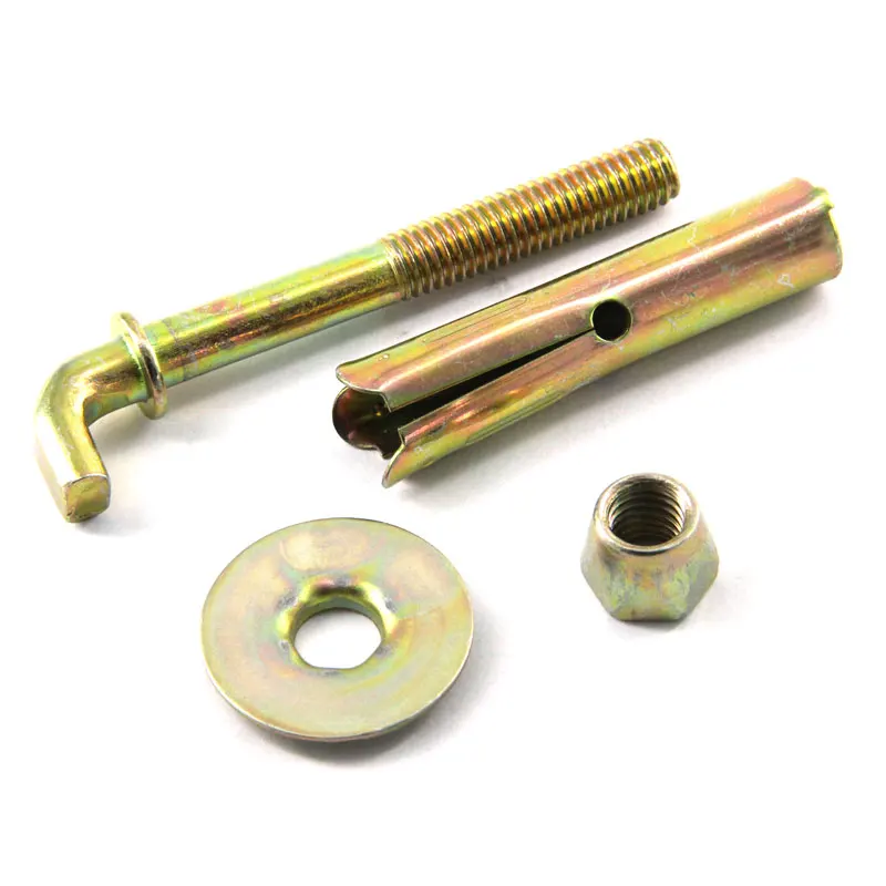 M10 M16 ASTM A325 A307 GR2 GR5 Galvanized Carbon Steel White Zinc Coating L J Type Eye Ring Shape Hook Anchor Expansion Bolt