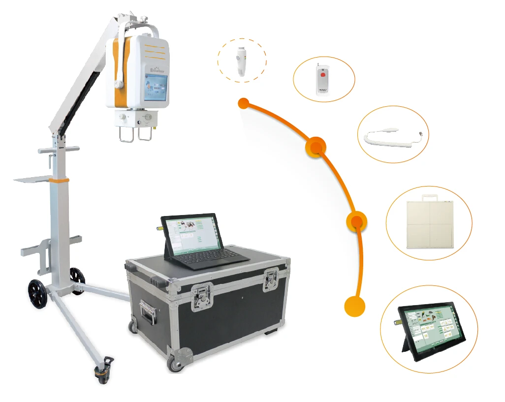integrated x-ray machine small folding arm portable x ray detector with long-term technical support  Beatle-05VB-S