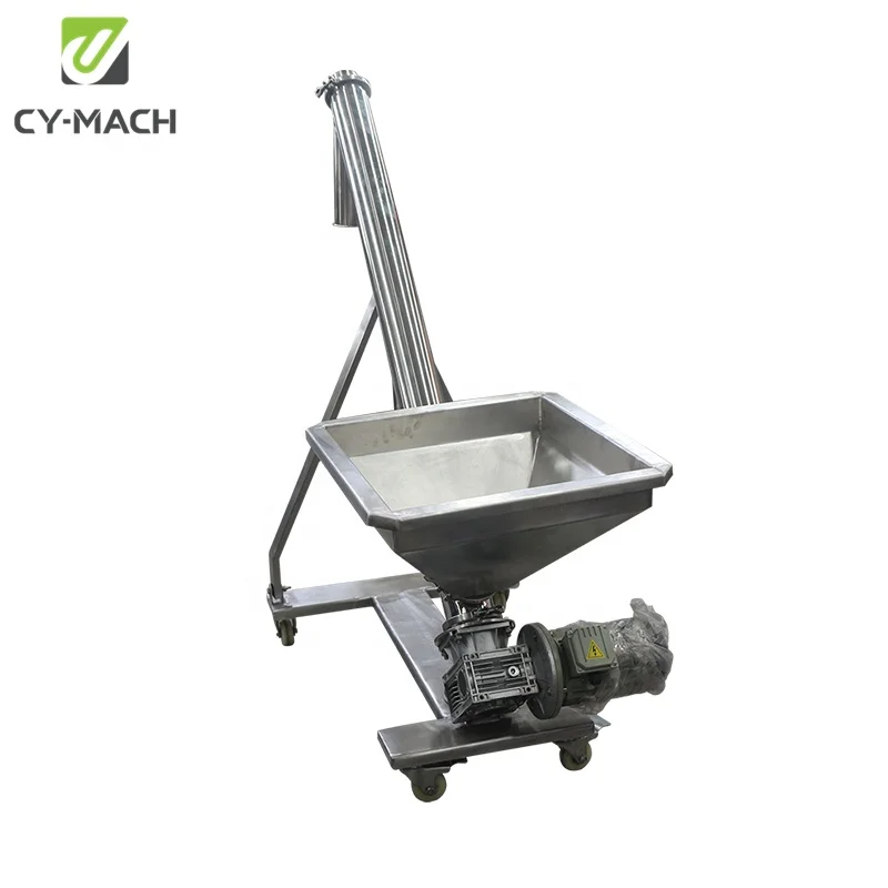 Concrete auger horizontal screw conveyor small powder grain