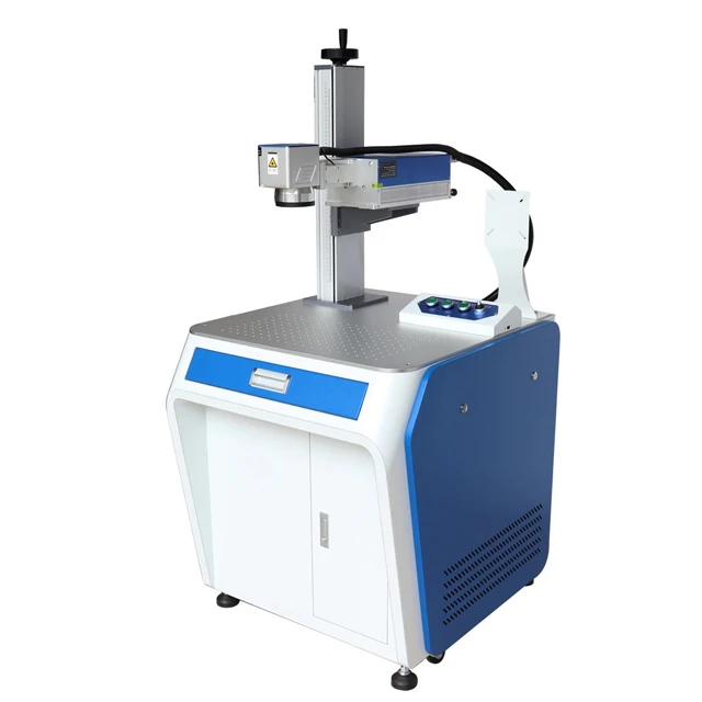 UV precision laser marking machine crystal and glass engrave fiber printer for glastic