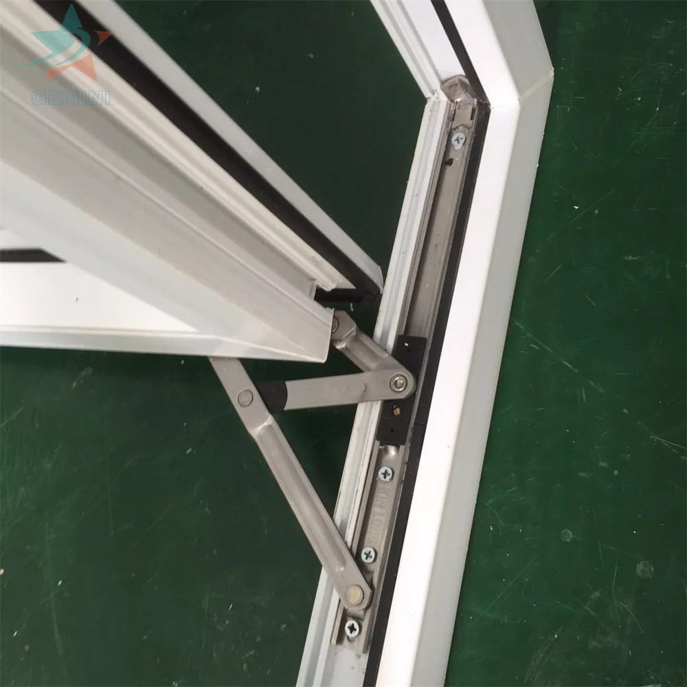 GEMINI wholesale house glass windows latest french pvc window tempered upvc window push out casement windows for house