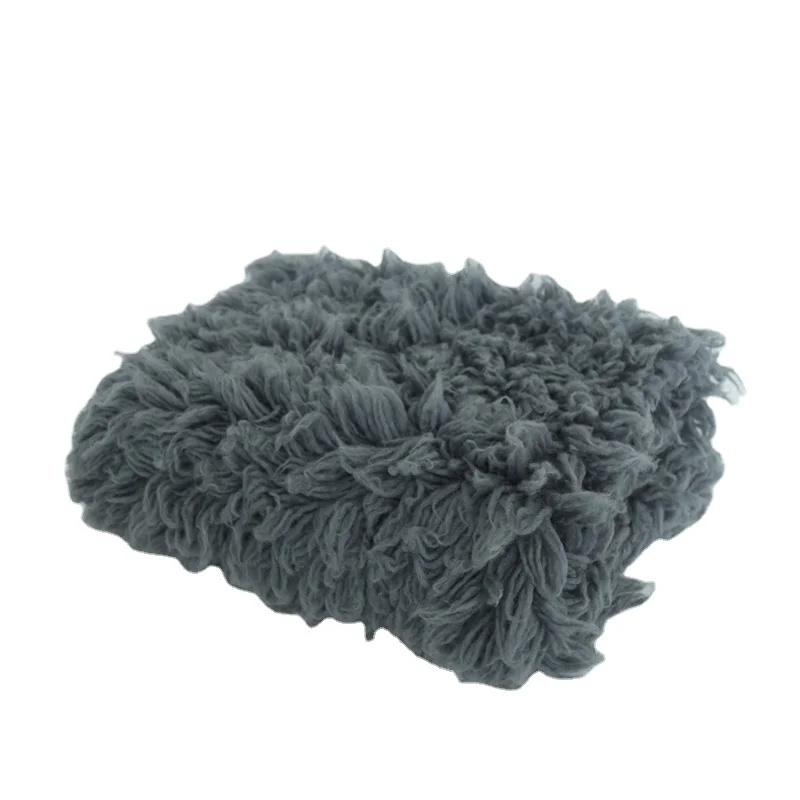 Curly Flokati Wool Blanket Greek Wool Rug Baby Flokati Fur Backdrop Posing Blanket For Newborn Photography Props On The Bean Bag