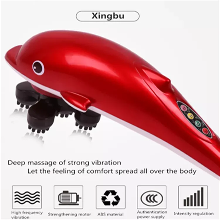 Manufacturer Wholesale Dolphin Massage Stick Electric Beating Massage Hammer Handheld Massager