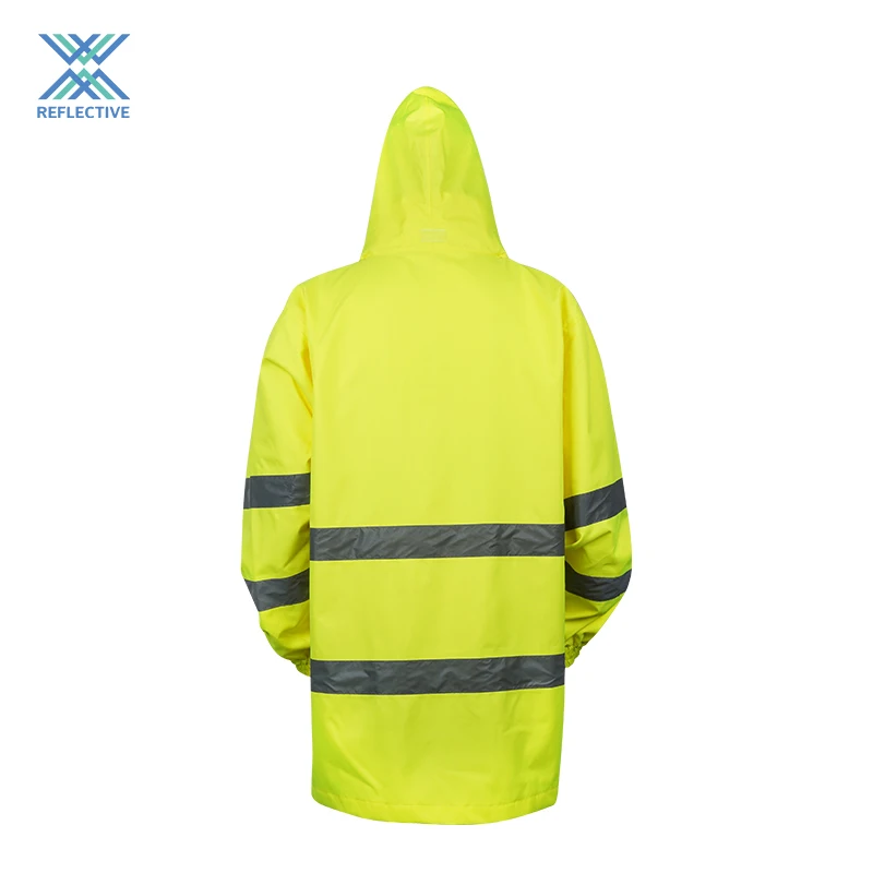 LX Custom Fashion Man Winter Hi-vis Jackets Reflective Safety Work Jacket With Reflective Strips