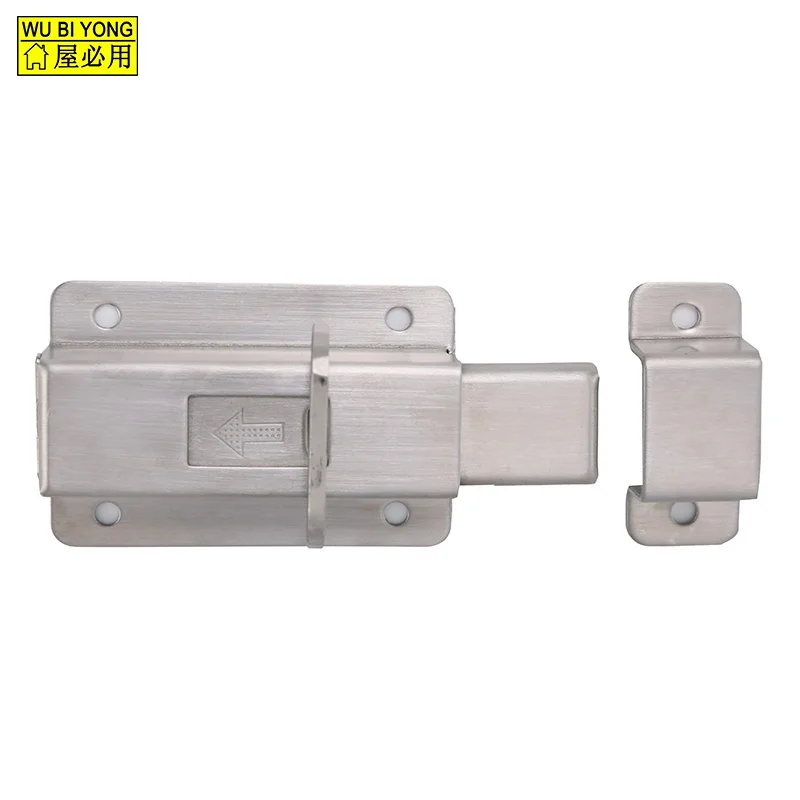 stainless steel door bolt, square door bolt, sliding door bolt