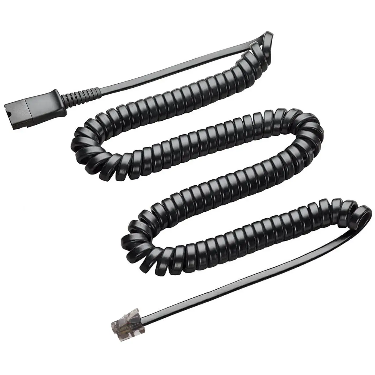 U10P U10-P Headset Adapter Cable Quick Disconnect Cable to RJ9 Plug Adapter Replacement Compatible with Plantronics QD Headsets