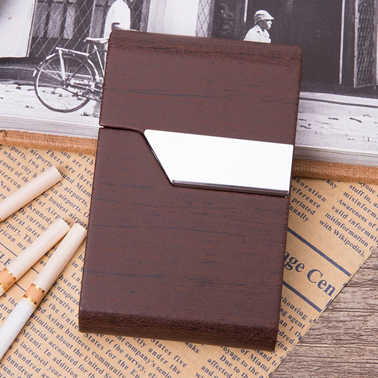CH020 Fashion High Grade Cigarette Case Portable Slim Bank Card Holder Metal Bulk Business Card Holders