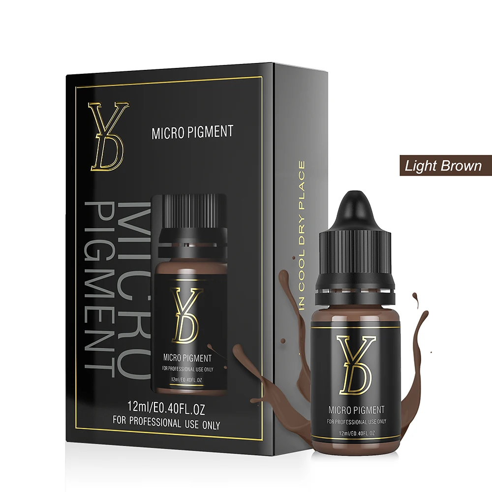 YD Permanent Cosmetic Tattoo Ink Light Brown Liquid Micro-pigmentation Eyebrow Microblade