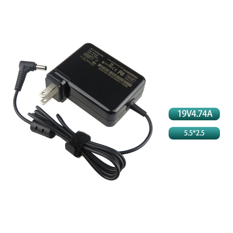 New Replacement AC Adapter Charger Power Supply for Asus Laptop Notebook K51JR/AC K52D K53S/B/SV  90W 19V4.74A