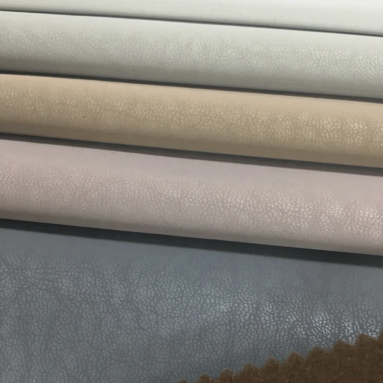Solvent Free Material 1.2 Thick Breathable Vinyl Textured Twill Pu Synthetic Quilted Leather Roll For Sofa Upholstery