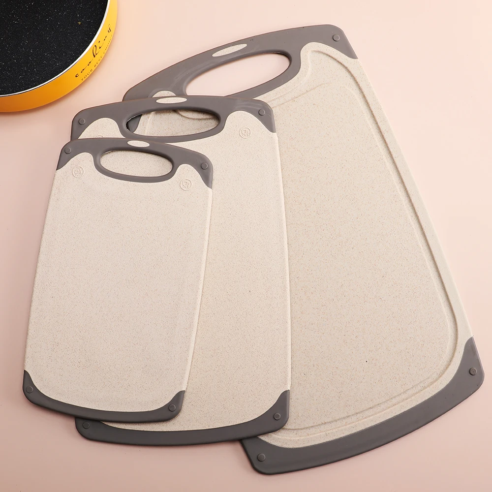 High Quality PP Material Kitchen Chopping Board Set Multisize Block Cutting Board in Rectangle Shape for Food Preparation