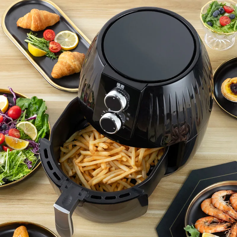 Factory  Air Fryers 4.5l Electric Deep Fryers Amazon Hot Silver Crest Airfryer No-oiL Small Kitchen Appliance
