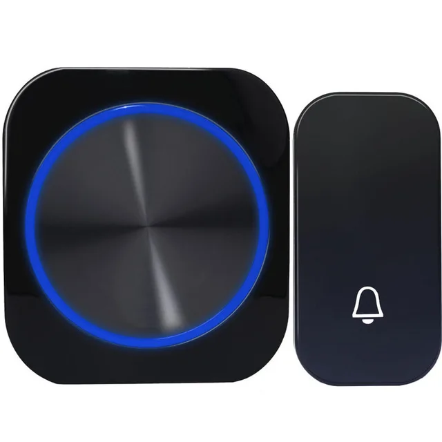 
Self Powered Waterproof Wireless Door Bell Door Bell Night Light No Battery EU Plug Smart Home 