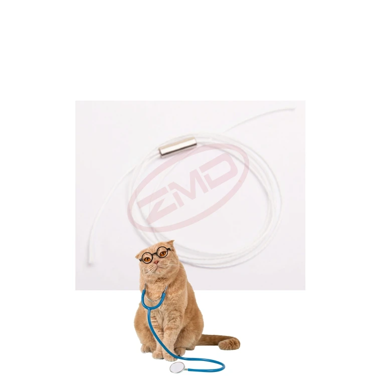 ZMD 8FR*L340mm Silicone Foley Catheter for Cats Dogs Sterile Two-Way Urinary Stylet Development Line Bone Surgical Instrument