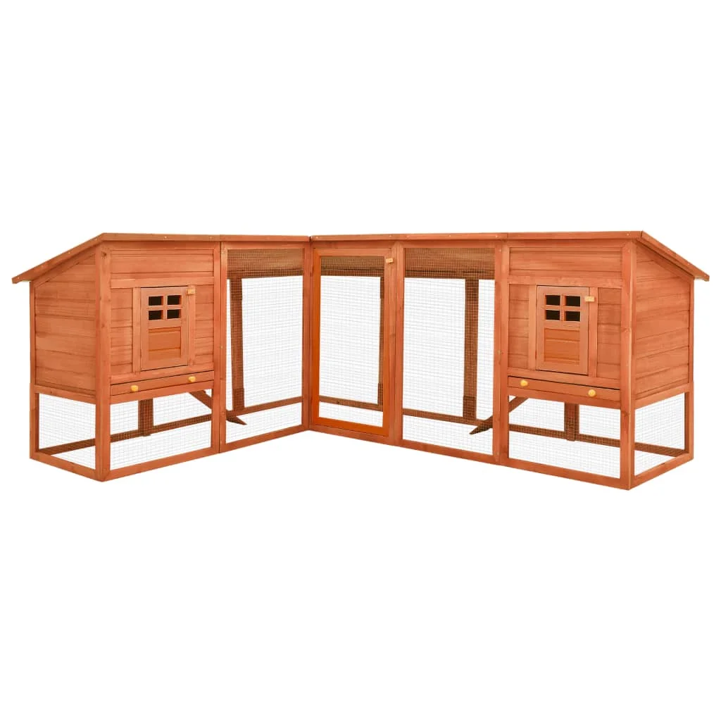 Outdoor Large chicken coop Hen  House Pet Cage Double House