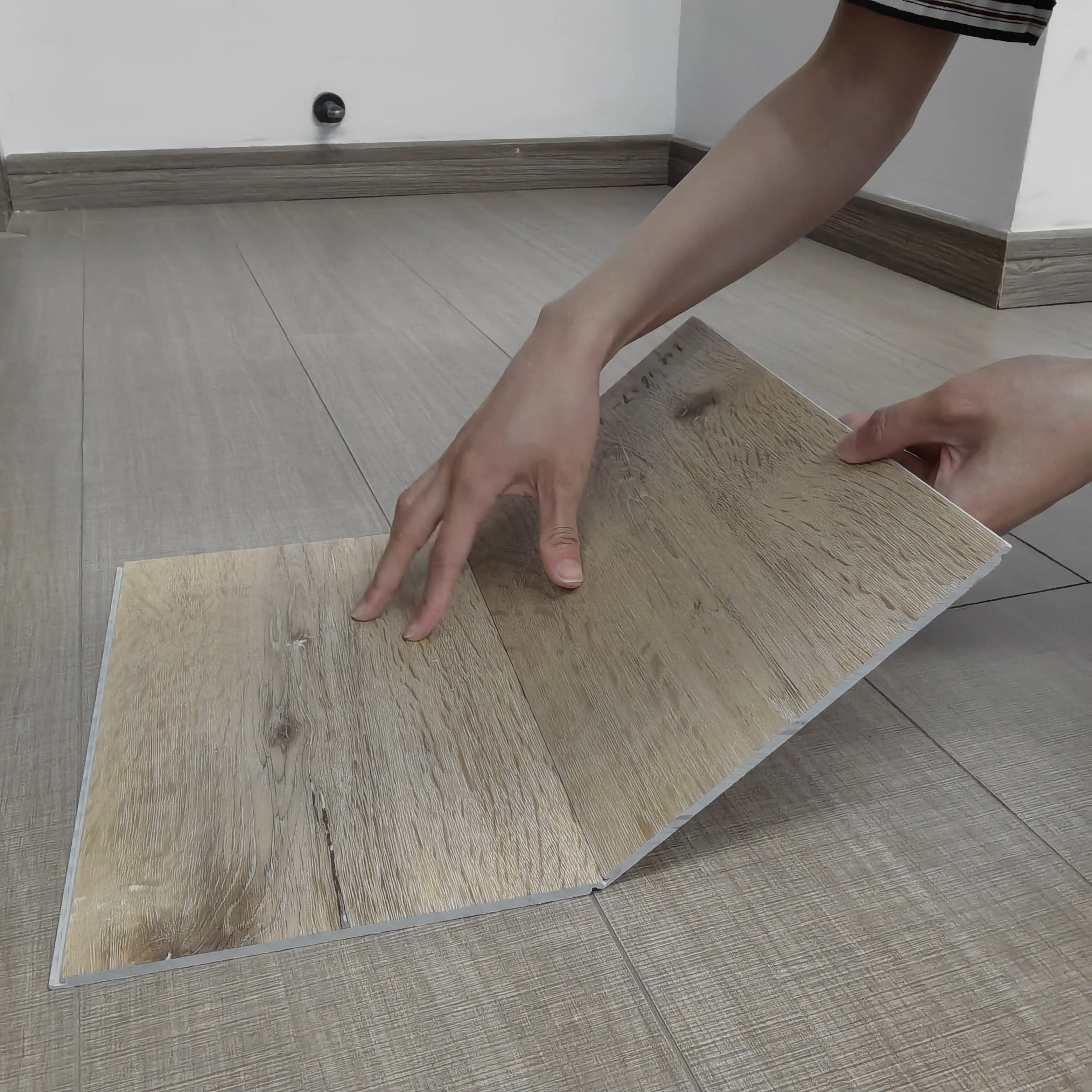 Прямая Продажа с фабрики супер Анти-Царапины паркет click lvt spc виниловый пол для гостиной