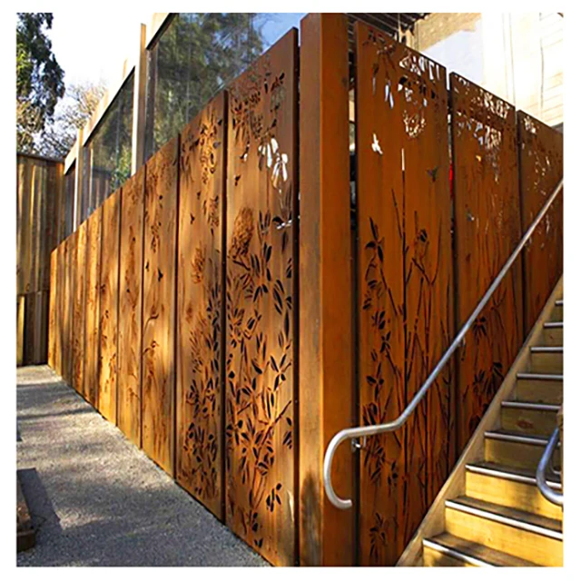 Laser Cut Aluminum screen room divider living room Custom Privacy Partition