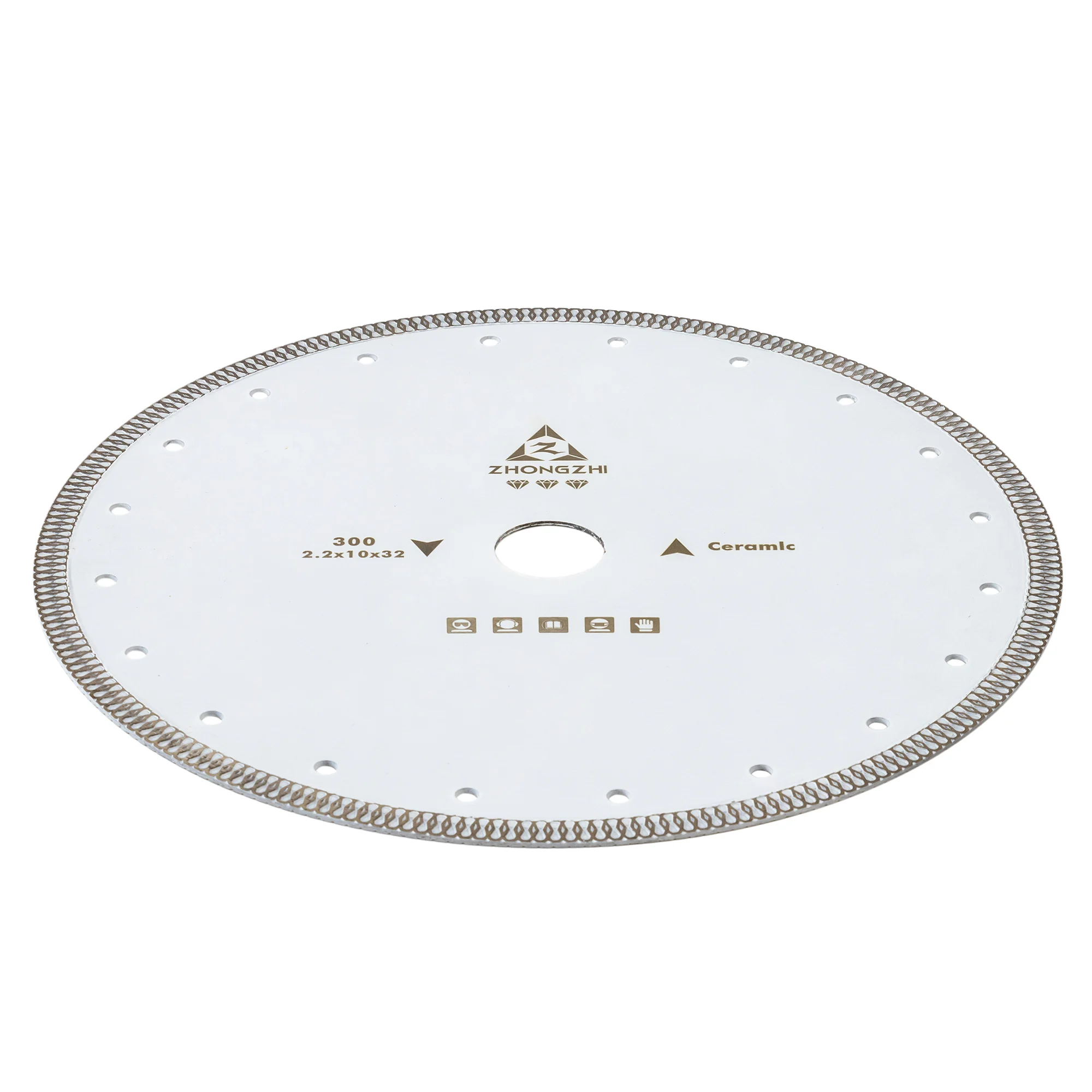 230mm Diamond Saw Hot Pressed Mesh Turbo Blade Cutting Disc Diamond Wheel for Porcelain Ceramic Tiles