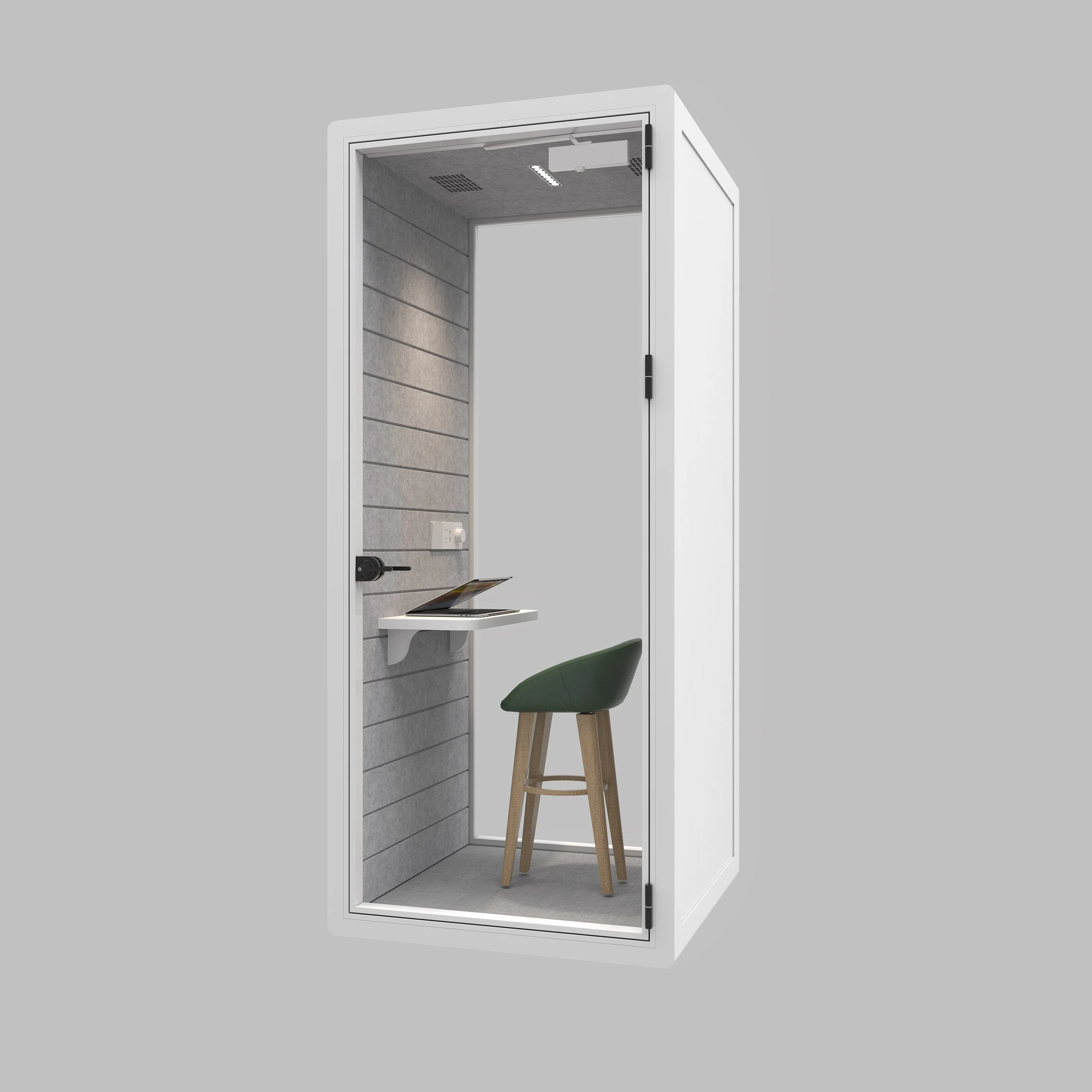 Modular office Aluminum workplaces silence removeable High end Automatic switch telephone pod Phone booth