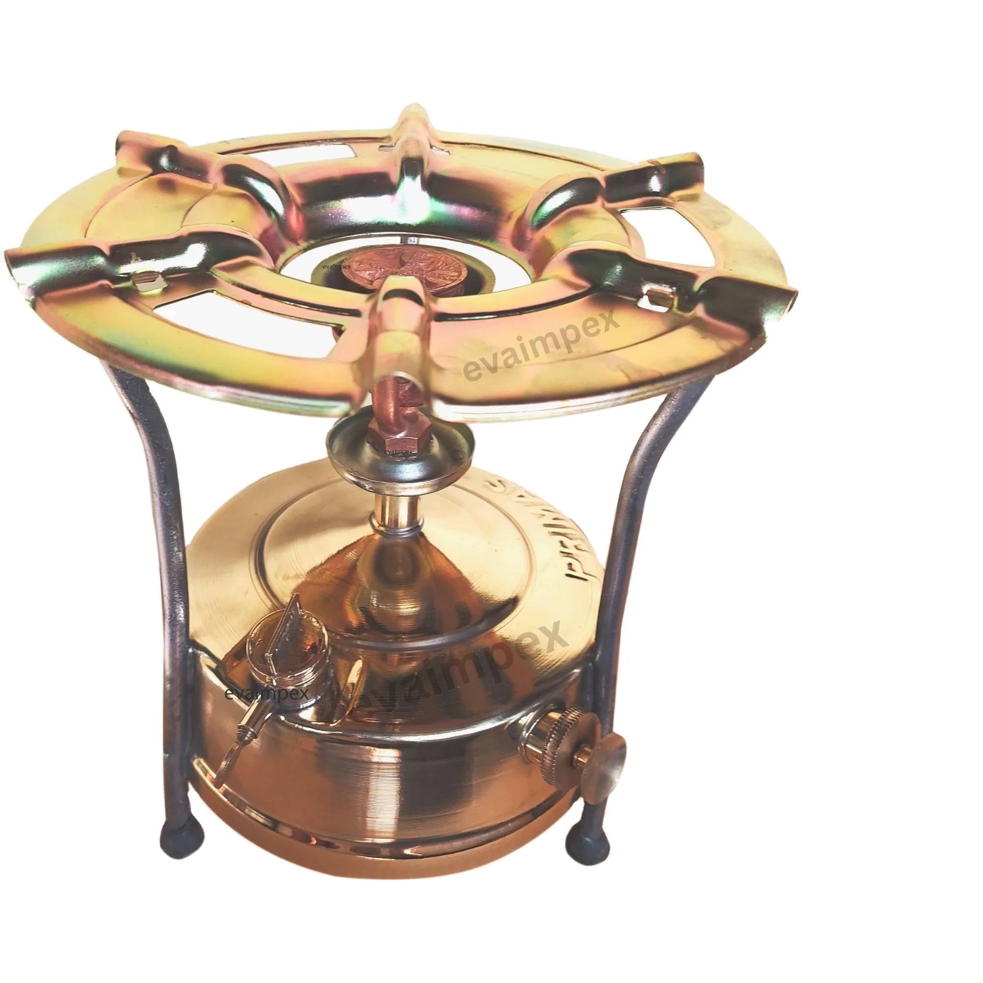 Adjustable Flame Control 1800ml Fuel Portable Brass Kerosene Stove for Camping & Backpacking