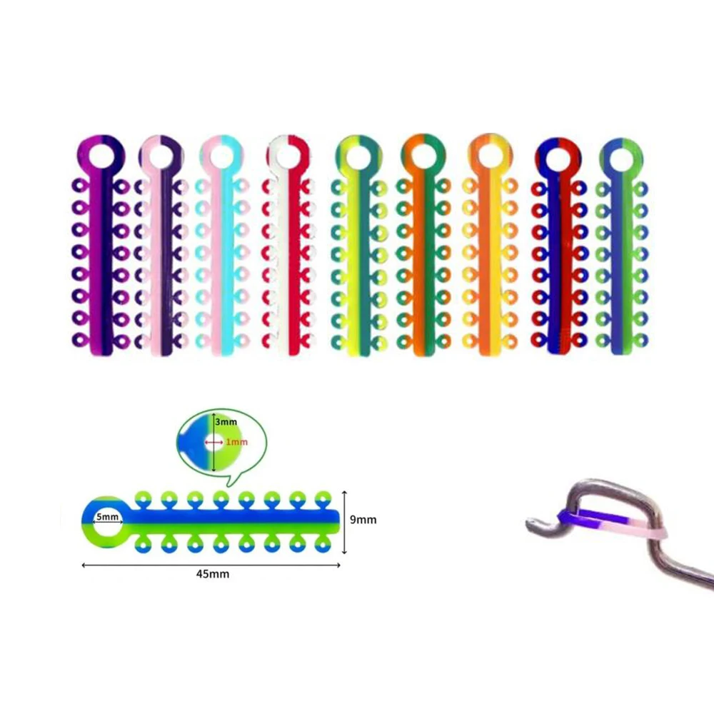 20 шт./упаковка, зубные эластичные Связки