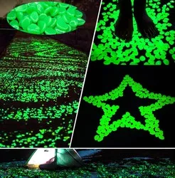 Amazon Hot sell Glow In the Dark Garden Pebbles size 19x27mm Color mix