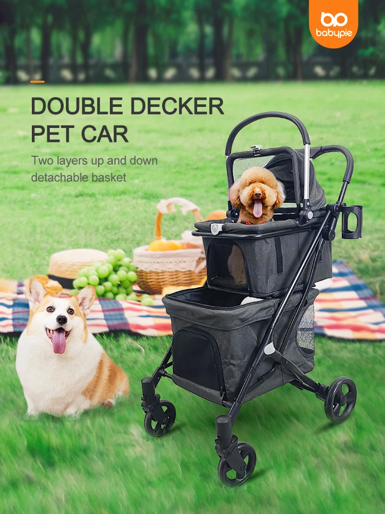 Dog Cat Stroller For 2 Peg Perego Stroller Double Pet Stroller