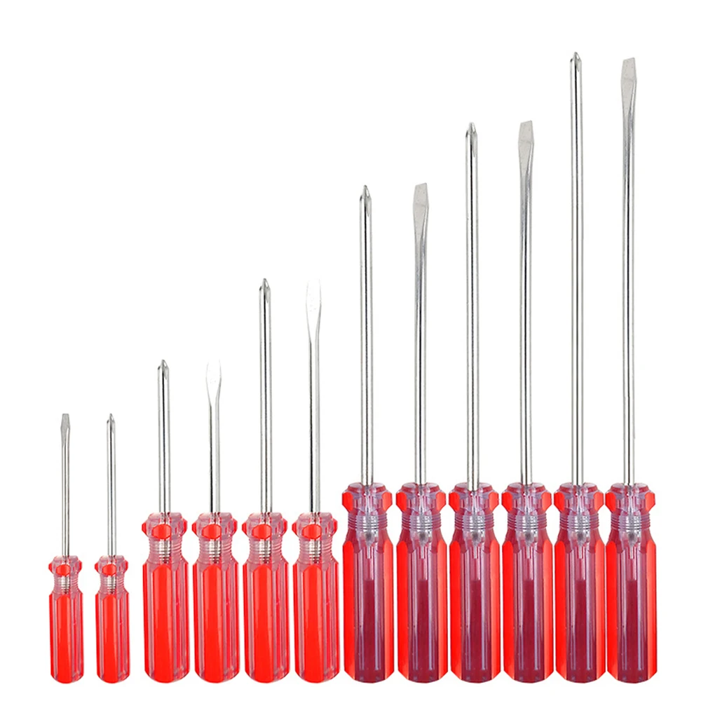 Wholesale Slotted Screwdriver Phillips Screw Driver With Magnetic bits, Precision Screw Driver Set with Transparent Handle