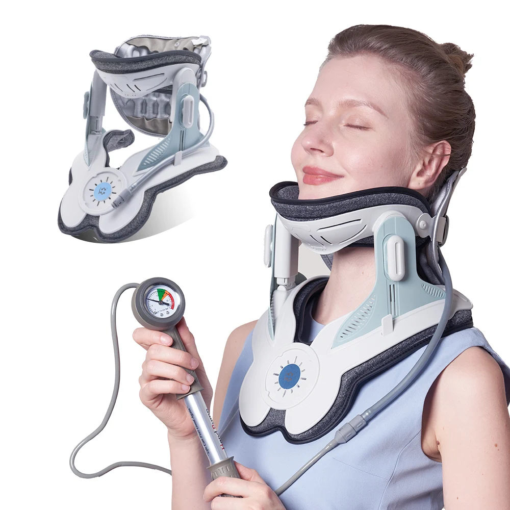 New Inventions Cervical Traction Device Correction Air Inflatable Neck Support Collar Pump Cervical Neck Traction Support