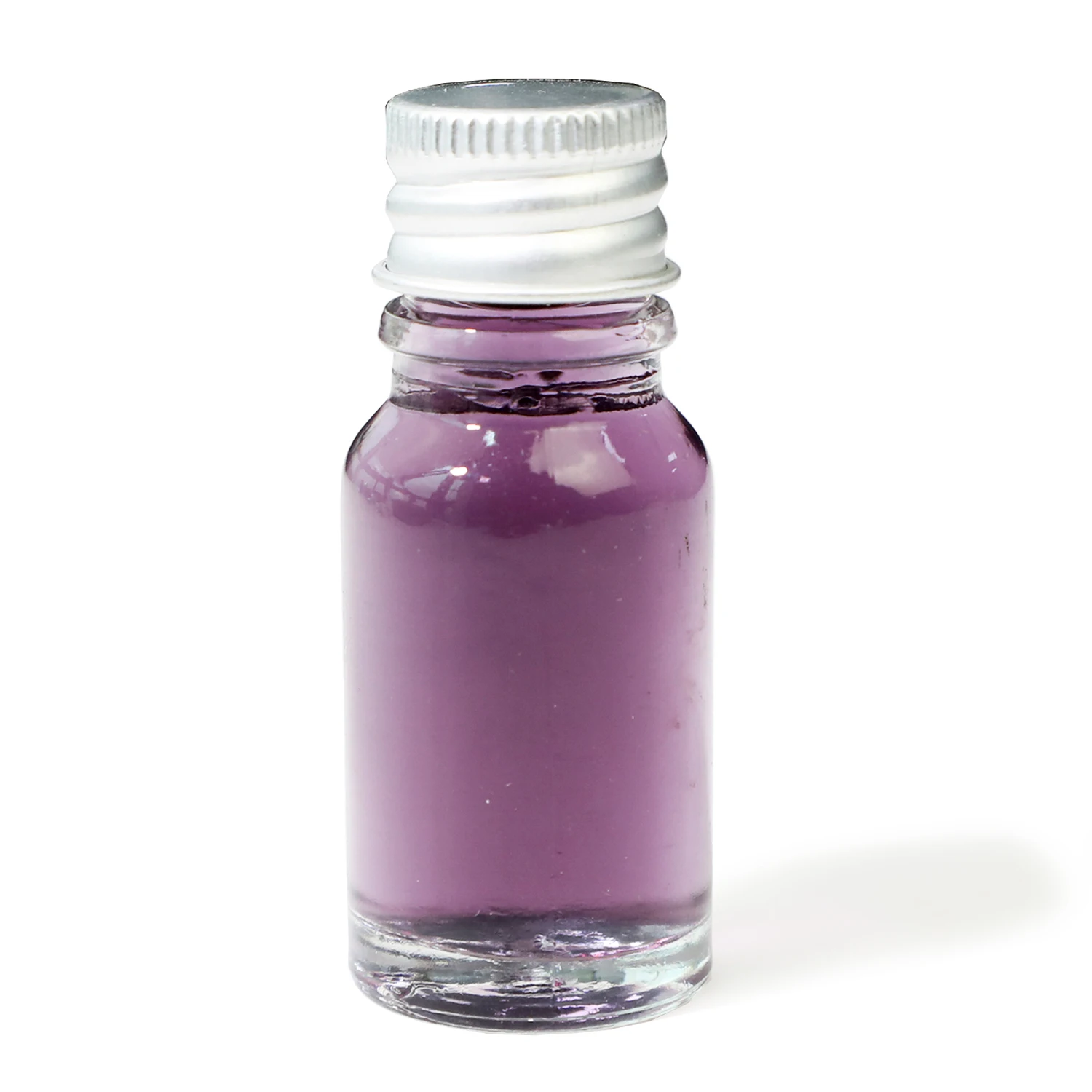 Portable Silver Cab 10ml Glass Bottle Calligraphy Pen ink Bottle Empty Refillable Travel Glass Liquid Sample Vial