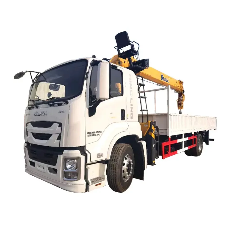 Japan Brand GIGA 10Ton Truck Mounted Crane Hydraulic Boom Crane Truck for Weight Lifting