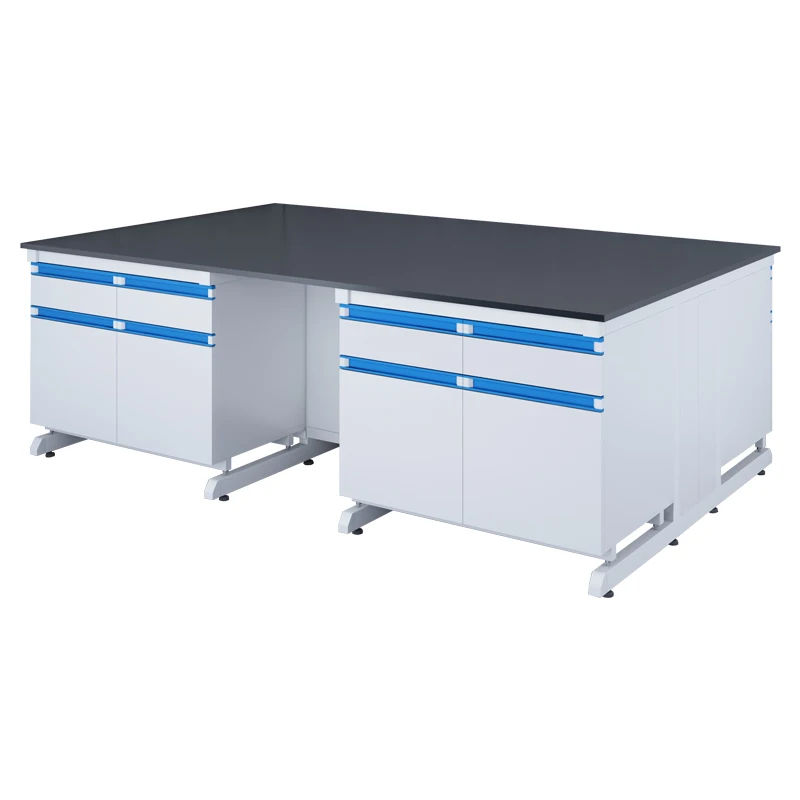 2021 New Blue And White Steel-wood Testing Island Wall Bench